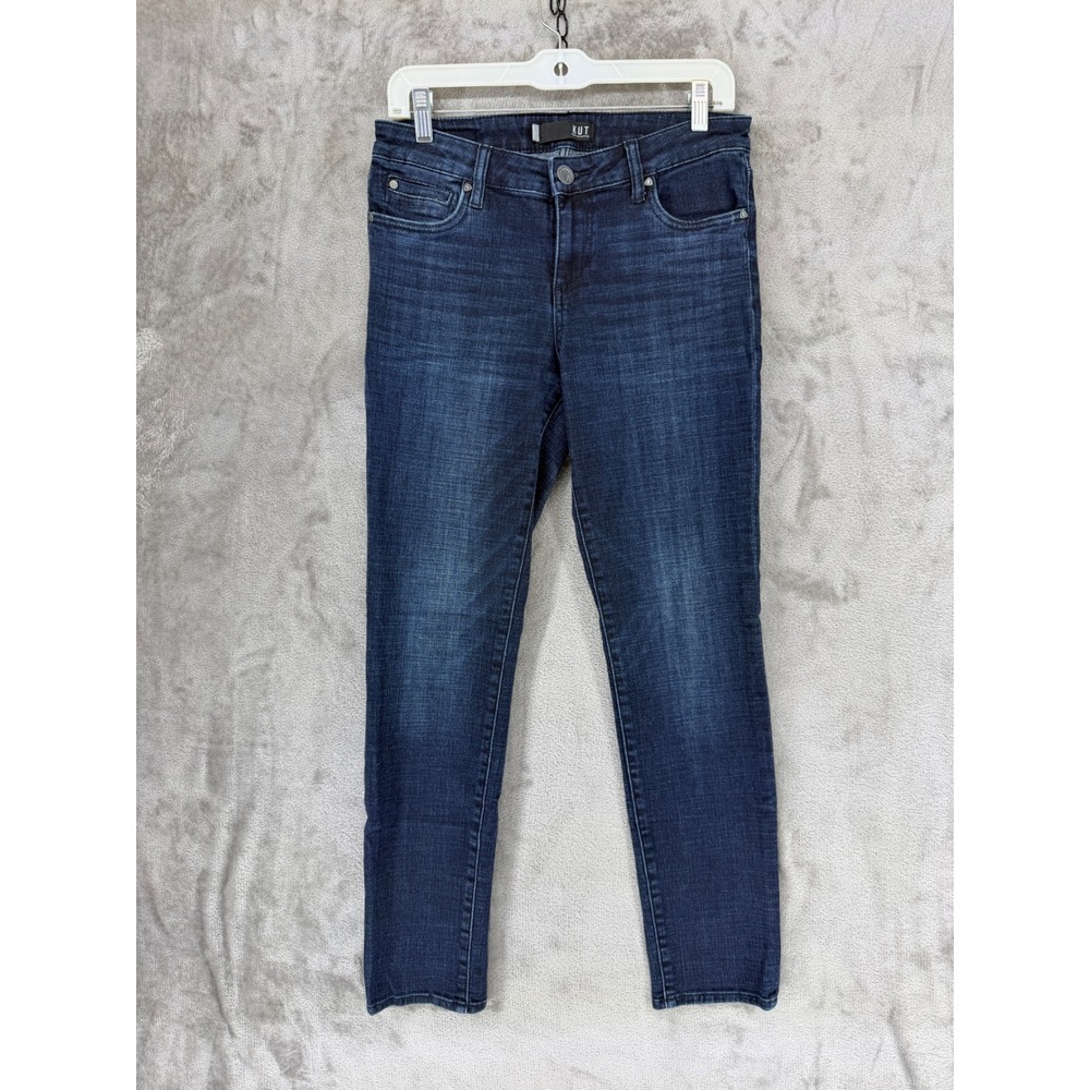 Kut from the Kloth Skinny Jeans Dark Wash Blue Mid Rise KP4940MB2N Womens 4